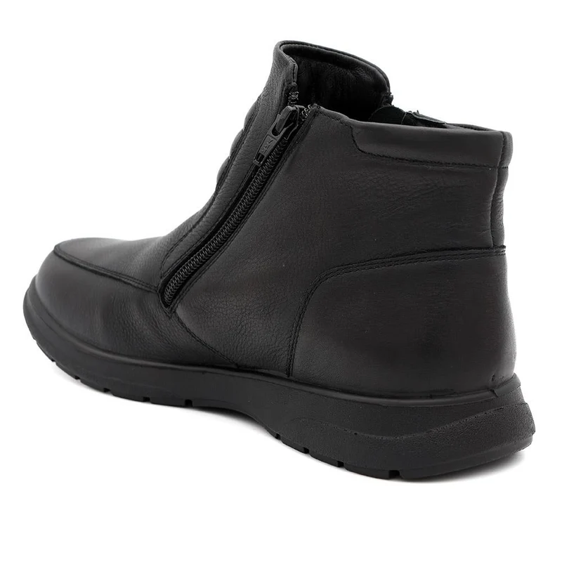 Padders Extra Wide Leather Ankle Boots - PADDDIN44004 / 330 056 - Black