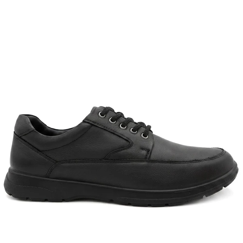 Padders Wide Fit Leather Lace Up Shoes - PADDDIN44005 / 330 057 - Black