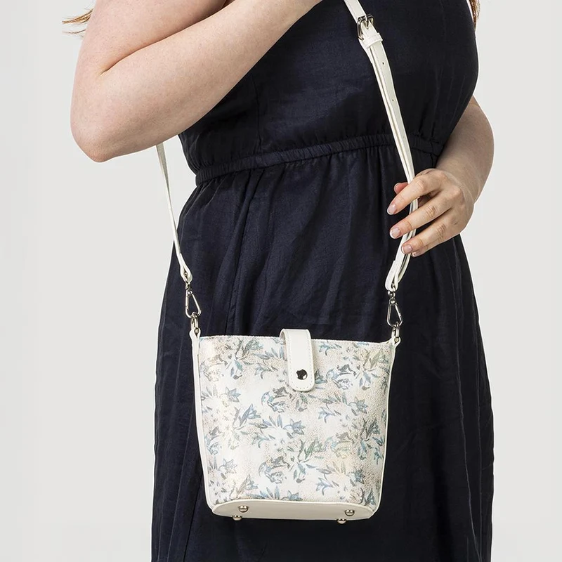 Woven Cross-Body Bag - RIM39003 / 325 286 - Grey Floral