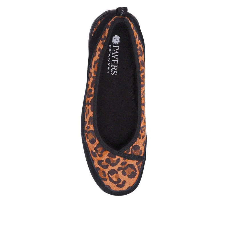Slip-On Patterned Lightweight Pumps - BRK37007 / 323 323 - Leopard