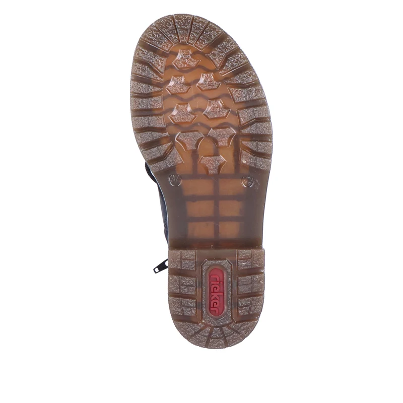 Rieker Klassische Schnürstiefeletten für Damen | Schwarz