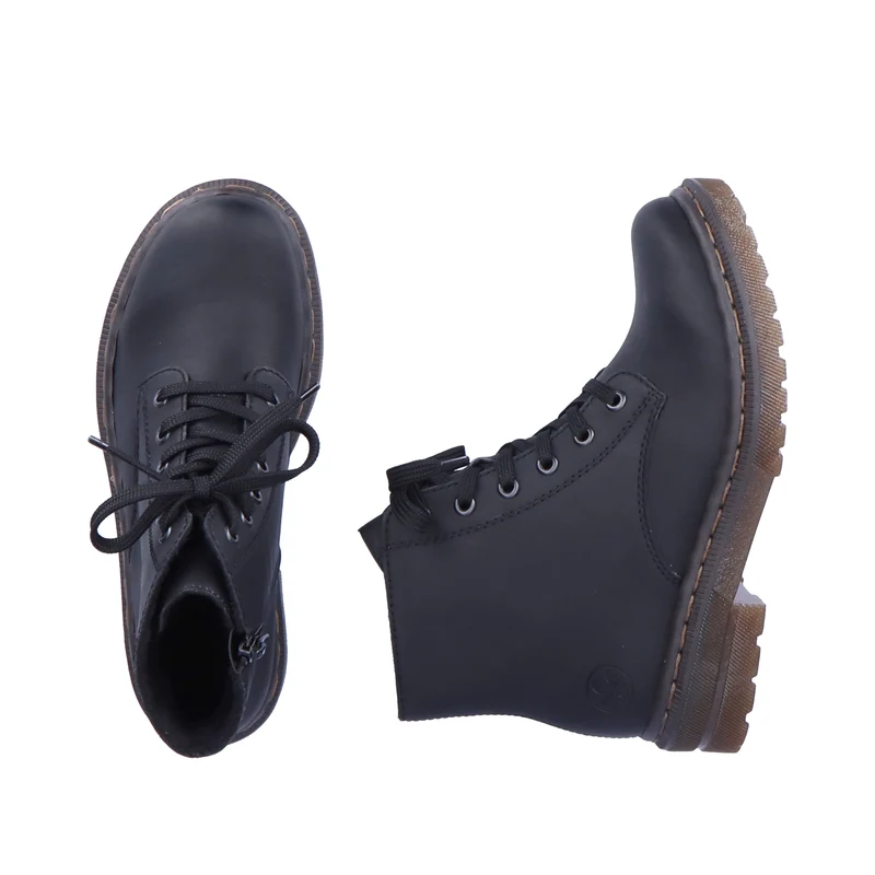 Rieker Klassische Schnürstiefeletten für Damen | Schwarz