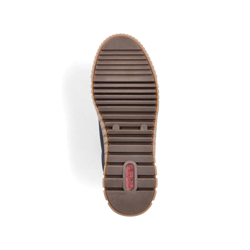 Rieker Damen Stiefeletten mit Fleecefutter | Blau