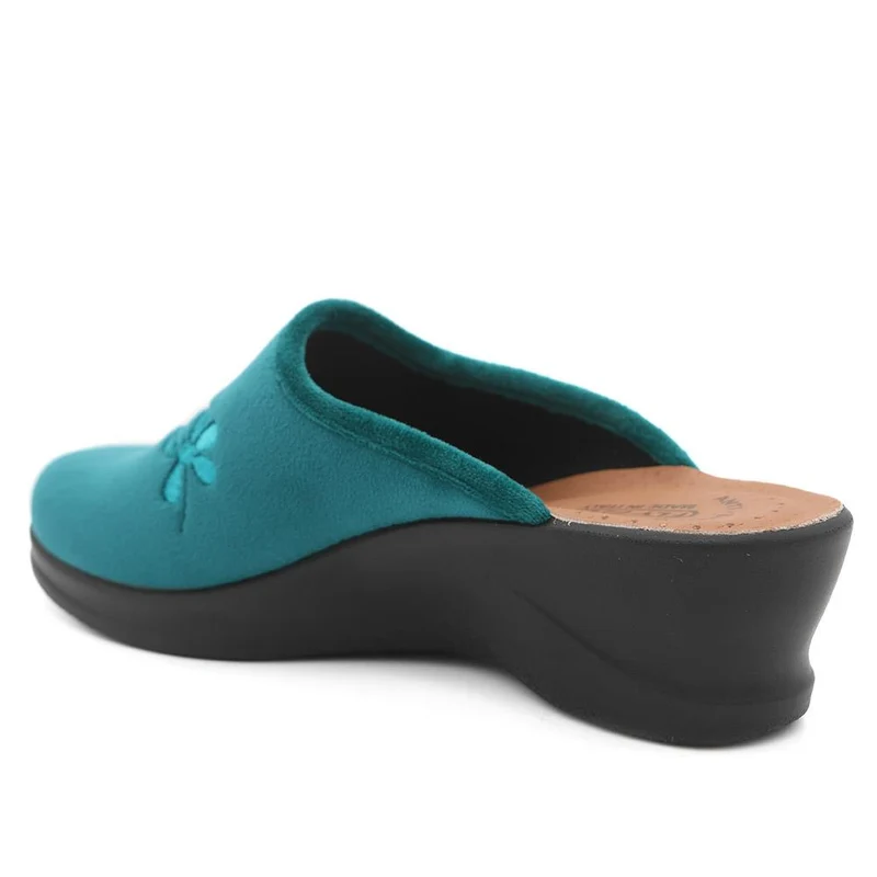 Fly Flot Velour Anatomic Mules - FLY44001 / 329 602 - Teal