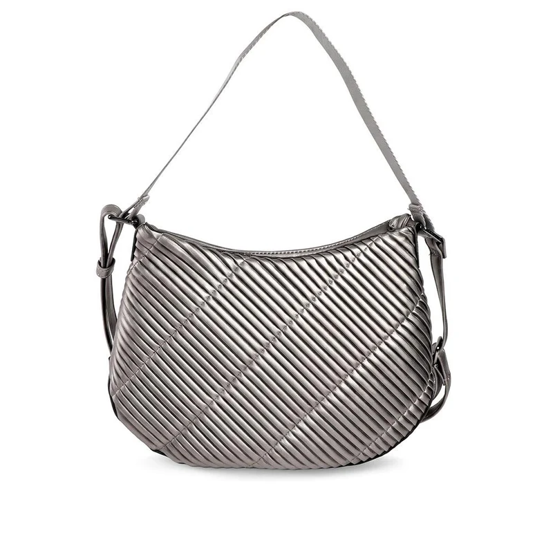 Gabor Quilted Adjustable Strap Handbag - GABC44053 / 330 519 - Pewter