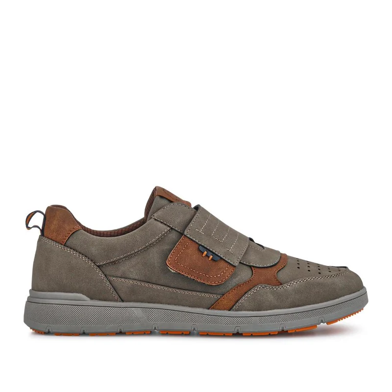 Wide-Fit Touch-Fasten Comfort Shoes - GANG41014 / 327 577 - Khaki