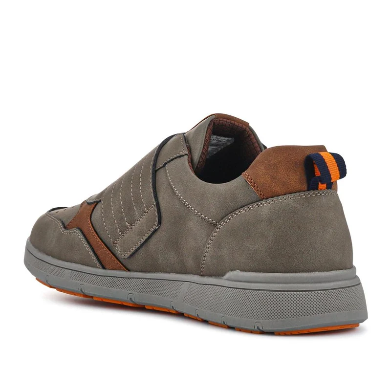 Wide-Fit Touch-Fasten Comfort Shoes - GANG41014 / 327 577 - Khaki
