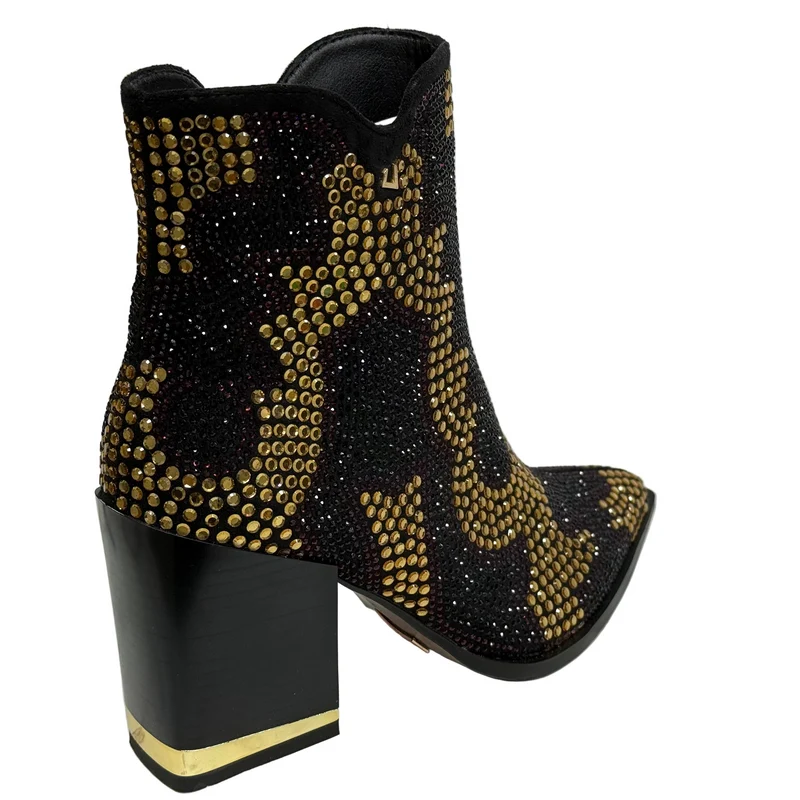 Una Healy Damen If I Had A Boat Ankle Boot | Schwarz Bling