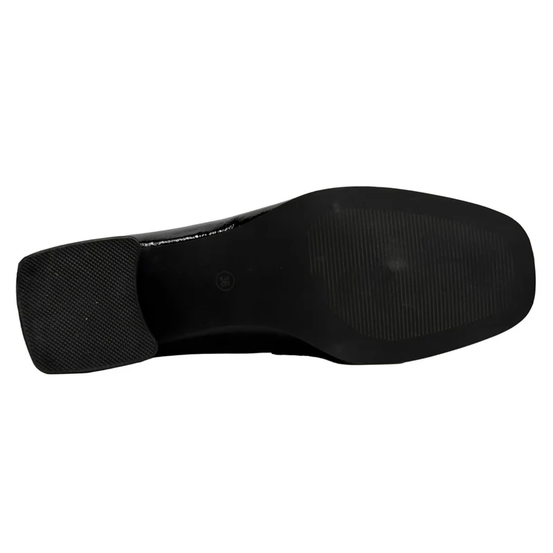 Una Healy Damen Wagon Wheel Lackschuh | Schwarz