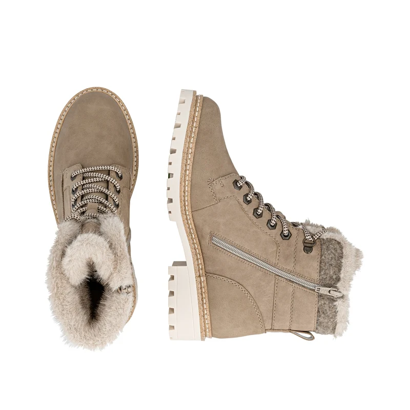 Remonte Damen Stiefelette mit Fleecefutter | Braun
