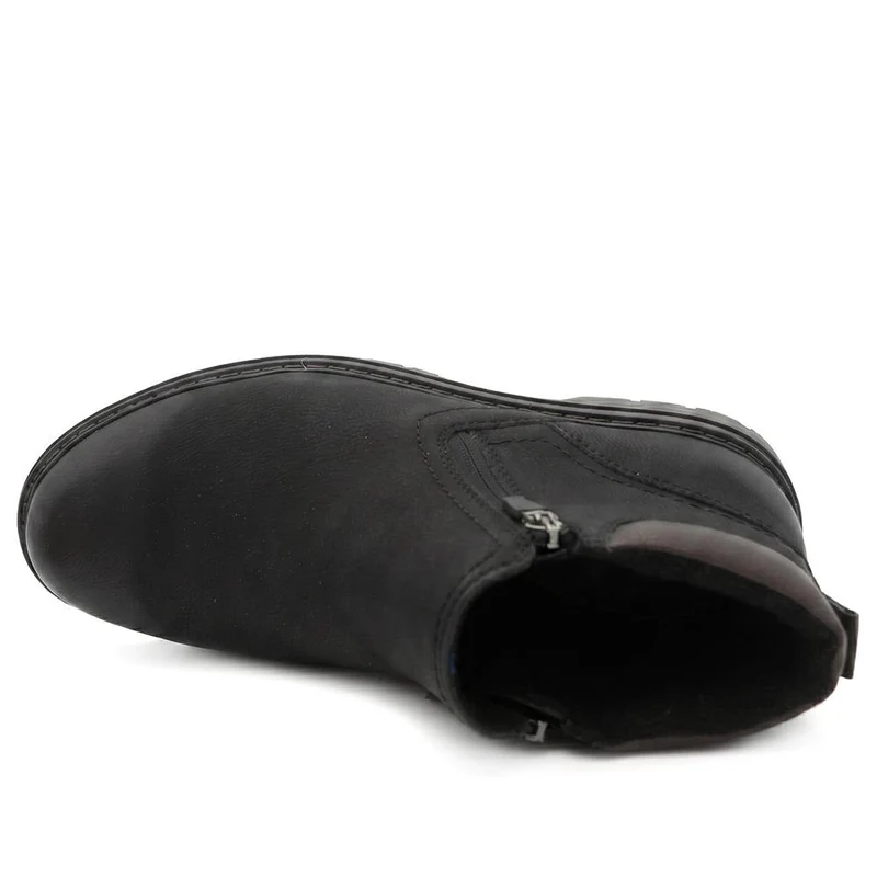 Chunky Sole Zip Fasten Boots - GANG44009 / 329 931 - Black