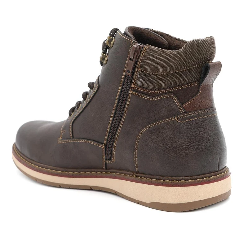 Casual Lace Up Boots - XINGH44010 / 330 034 - Brown