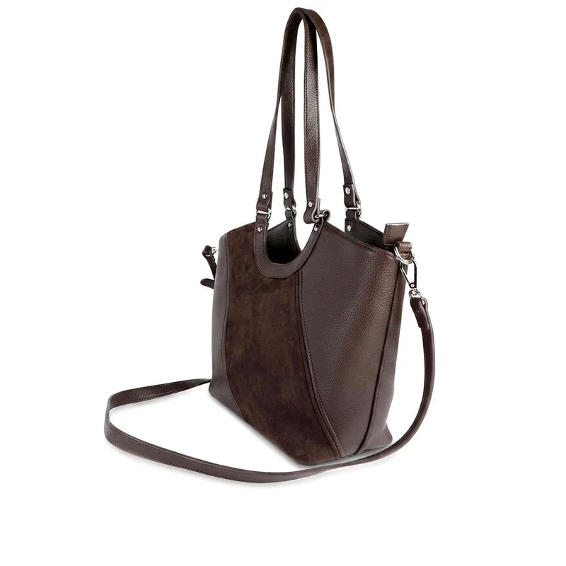 Bellissimo Two Tone Shoulder Bag - BELHETIA44013 / 330 175 - Chocolate