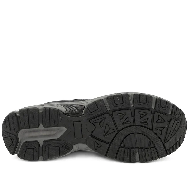 Wide Fit Rugged Lace Up Trainers - BOJIE44011 / 330 189 - Charcoal