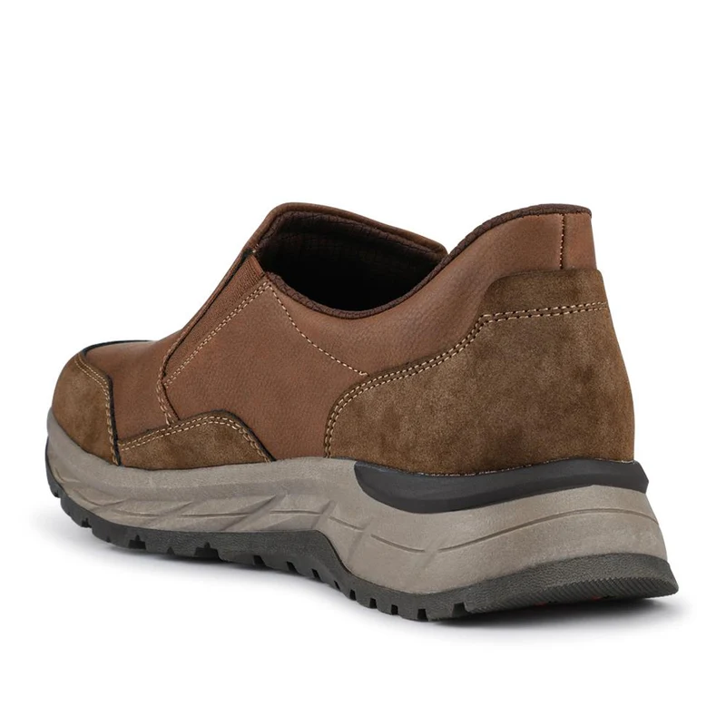 Relife Wide Fit Elasticated Slip-On Shoes - RELIF42001 / 327 807 - Cognac