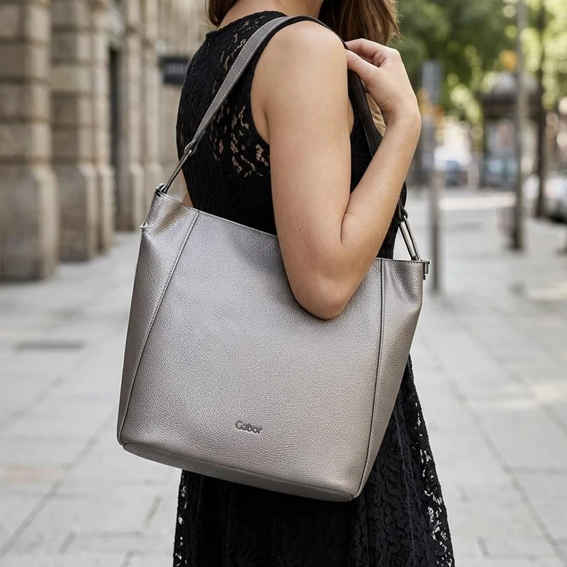 Gabor Dual Strap Daily Handbag - GABC44050 / 330 516 - Pewter