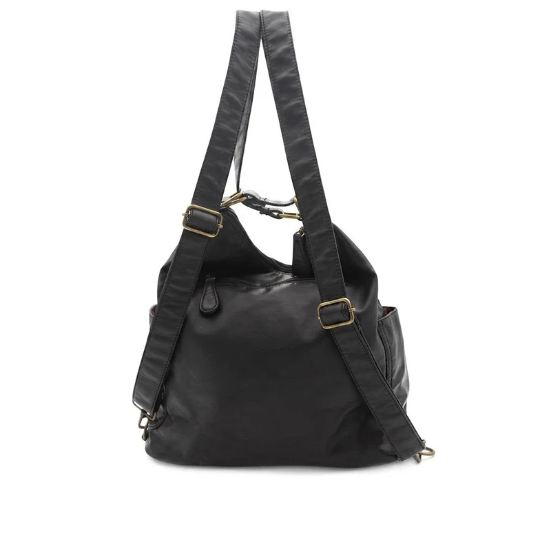 Multi Pocket Fashionable Daily Backpack - WAHT44000 / 330 061 - Black