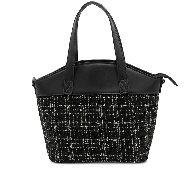 Tartan Pattern Zip Up Handbag - RIM44003 / 329 884