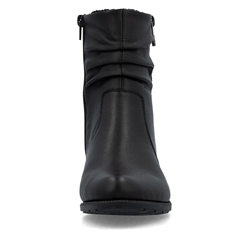 Rieker Damen Leder Fashion Ankle Boots | Schwarz
