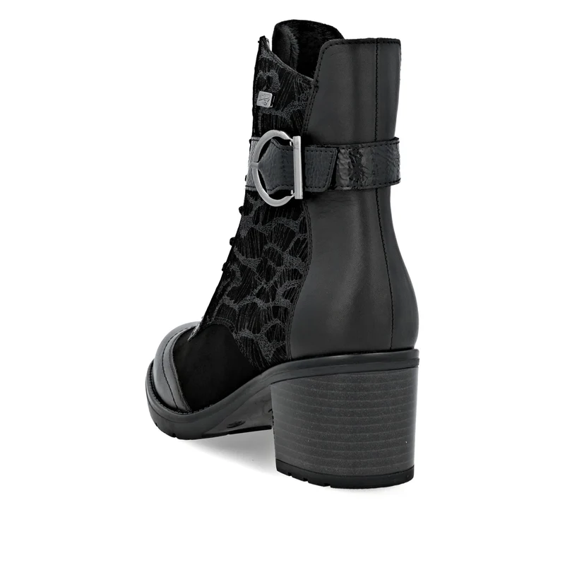 Remonte Damen Stiefelette mit Absatz | Schwarz