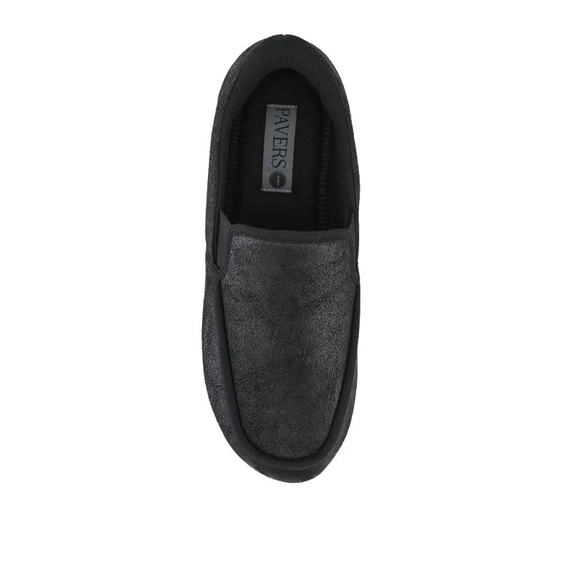 Easy Step In Extra Wide Memory Foam Slippers - QING42000 / 327 899 - Black