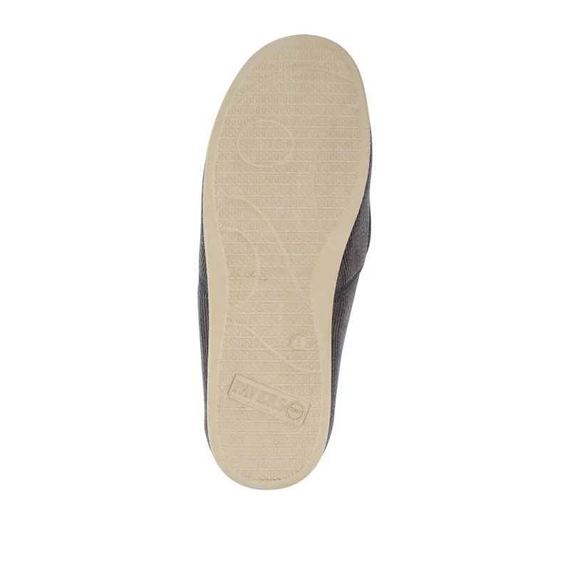 Easy Step In Extra Wide Corduroy Slippers - QING42009 / 327 900 - Grey
