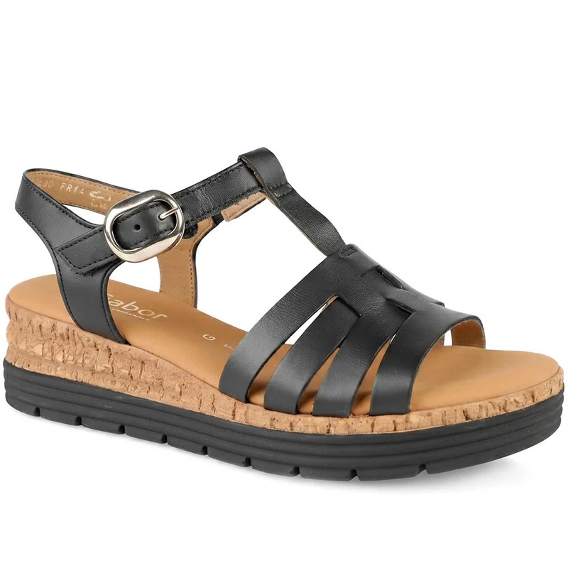 Gabor Leather Buckle Fasten Sandals - GABC44512 / 330 260