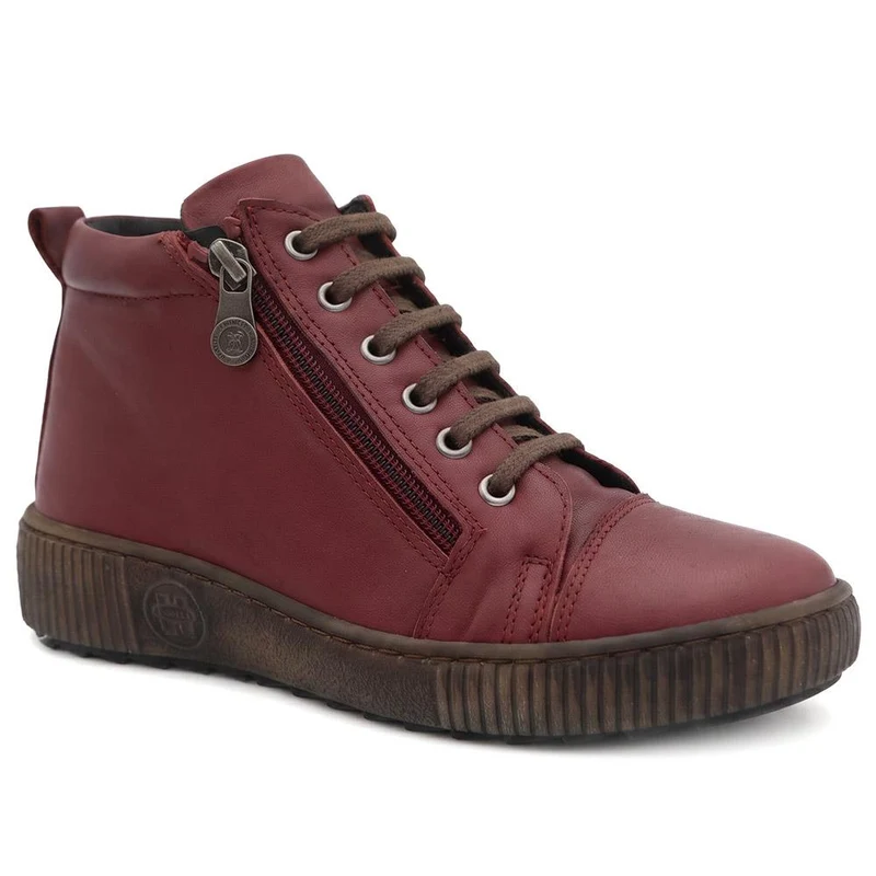 Leather Lace-Up Boots - HAK40013 / 326 039