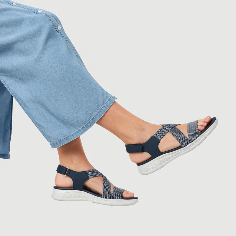 Lightweight Touch-Fasten Sandals - BAIZH41036 / 327 197 - Navy