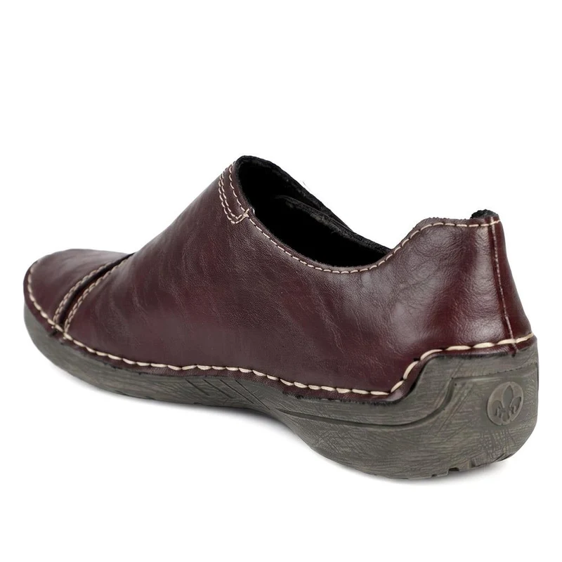 Rieker Stitch Pattern Slip-On Shoes - RKR42509 / 327 795 - Purple