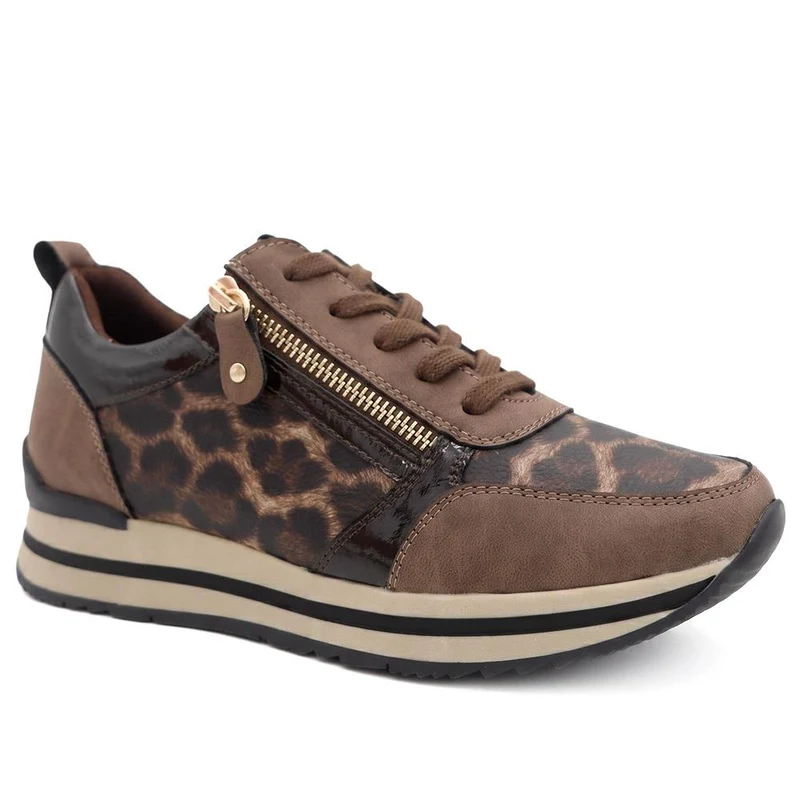 Zip-Up Laced Trainers - WBINS39070 / 325 159