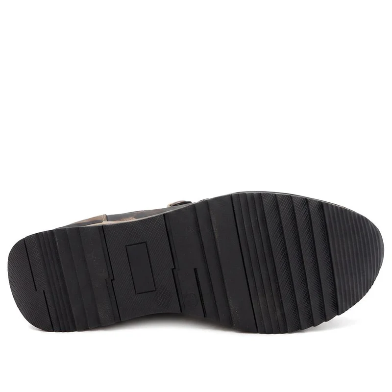 Zip-Up Laced Trainers - WBINS39070 / 325 159 - Brown Leopard
