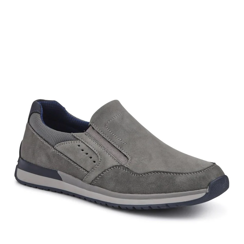 Wide Fit Elasticated Slip On Shoes - GANG41003 / 327 569 - Grey
