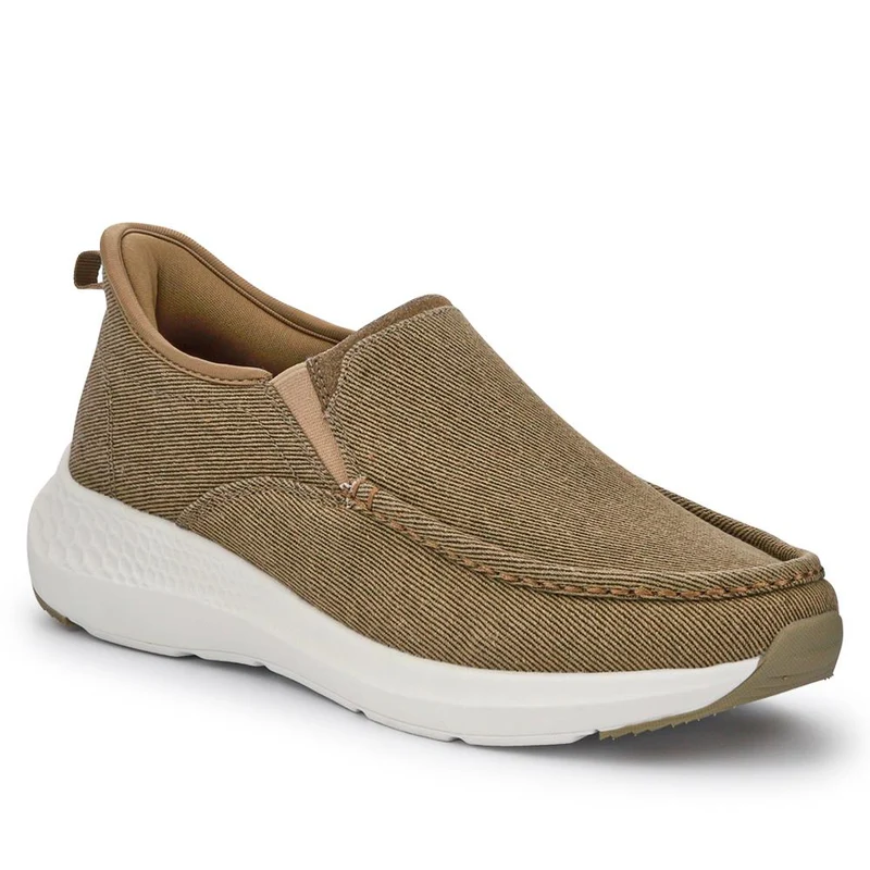 Easy Step In Wide Fit Laceless Trainers - BOJIE41013 / 327 259 - Beige