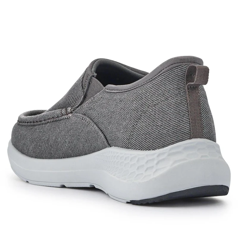 Easy Step In Wide Fit Laceless Trainers - BOJIE41013 / 327 259 - Grey