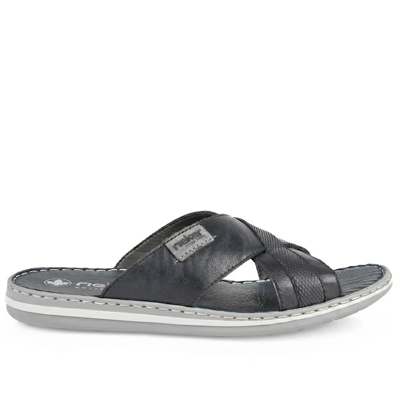 Leather Mule Sandals - RKR41532 / 326 939 - Navy