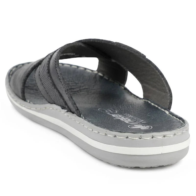 Leather Mule Sandals - RKR41532 / 326 939 - Navy