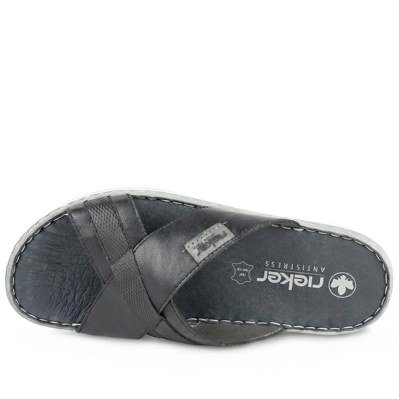 Leather Mule Sandals - RKR41532 / 326 939 - Navy