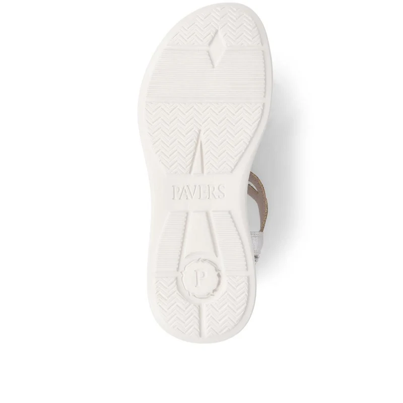 Embellished Flatform Sandals - BAIZH37045 / 323 379 - Grey