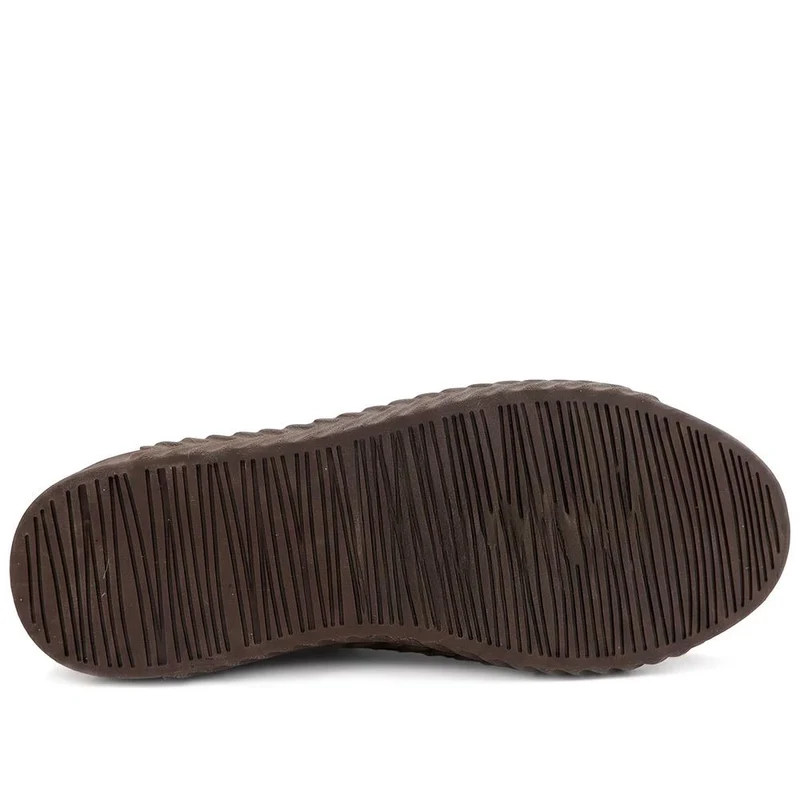 Casual Leather Trainers - BRK41000 / 326 649 - Dark Brown