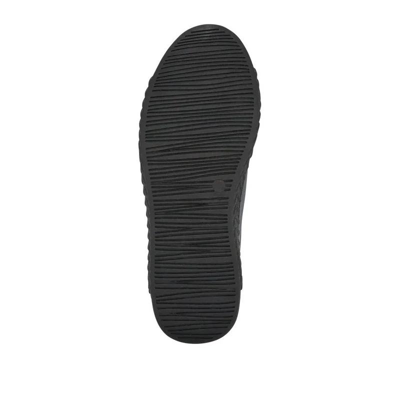 Casual Leather Trainers - BRK41000 / 326 649 - Black