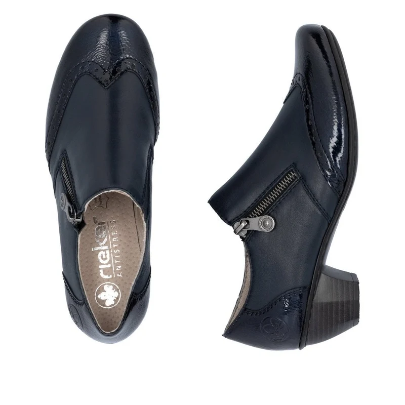 Rieker Modischer Absatzschuh für Damen | Marineblau