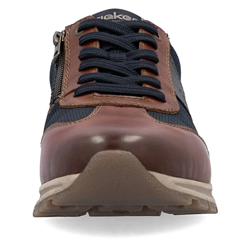 Rieker Extrabreite Leder-Sneaker für Herren | Braun