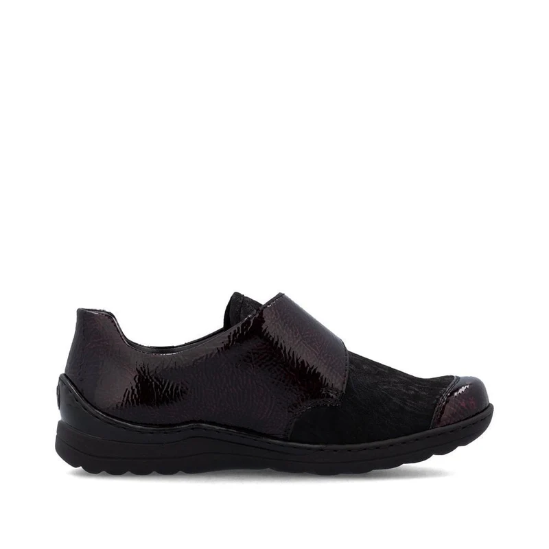 Rieker Lässiger Damenschuh in Extrabreite | Dunkelrot