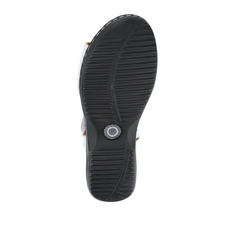 Leather Dual-Touch-Fastening Sandals - KF41007 / 327 492 - White