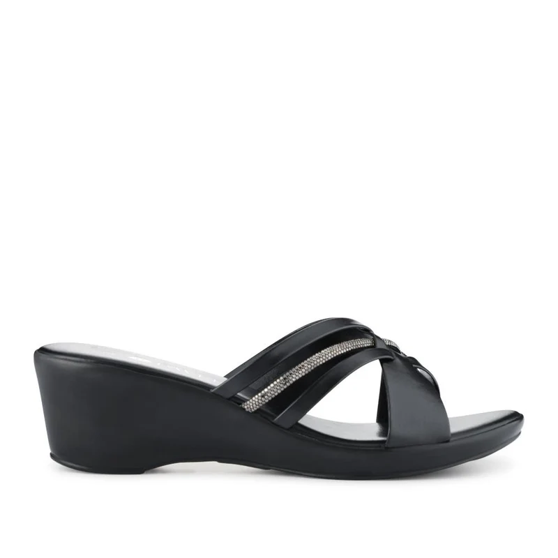 Wedge-Heeled Mules - NUOV41002 / 327 461 - Black