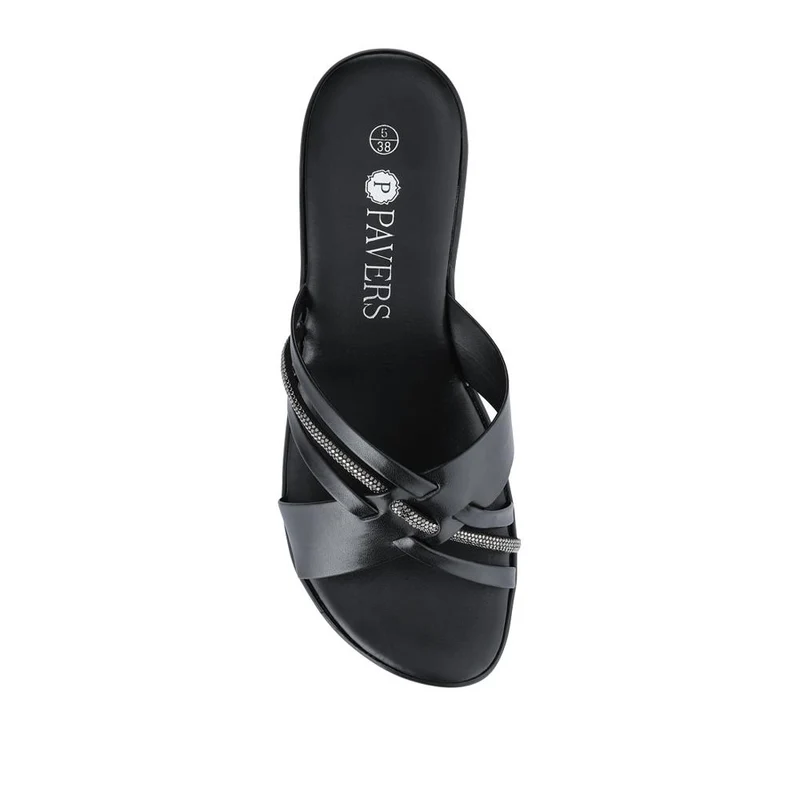 Wedge-Heeled Mules - NUOV41002 / 327 461 - Black