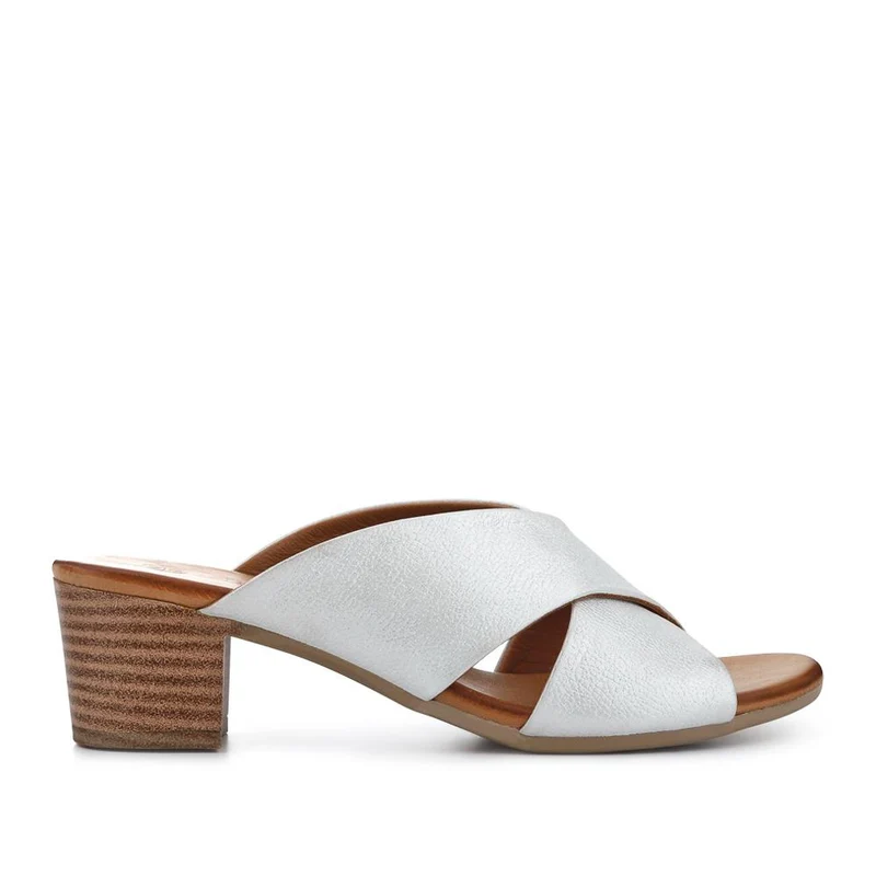 Smart Leather Mules - BELMET41004 / 327 230 - White