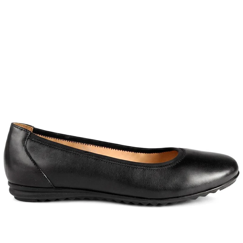 Smart Leather Lightweight Ballet Flats - RNB44009 / 329 773 - Black