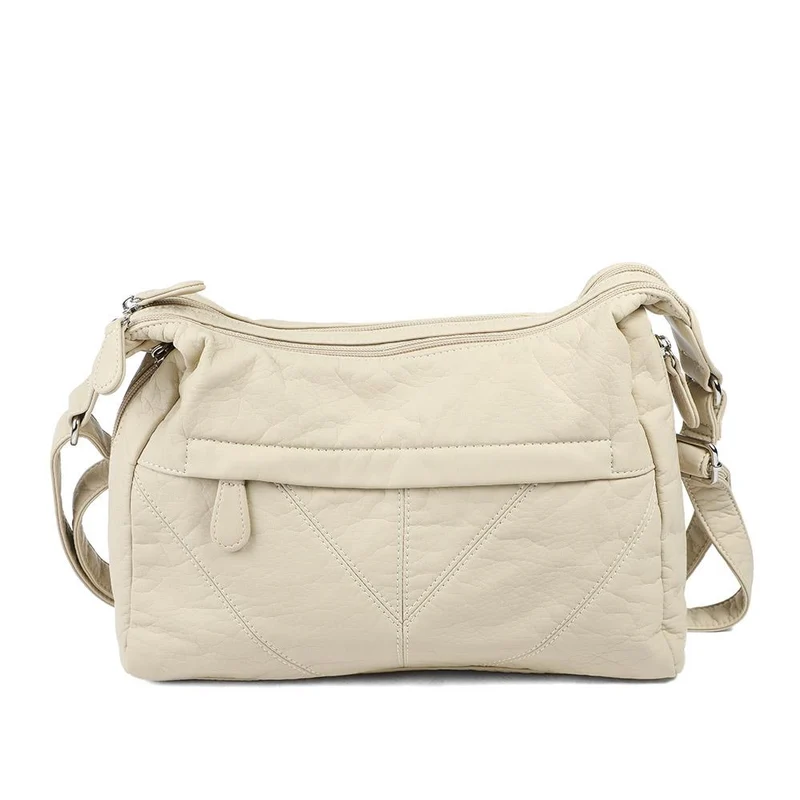 Multi-Pocket Crossbody Bag - WAHT42000 / 328 376 - Cream